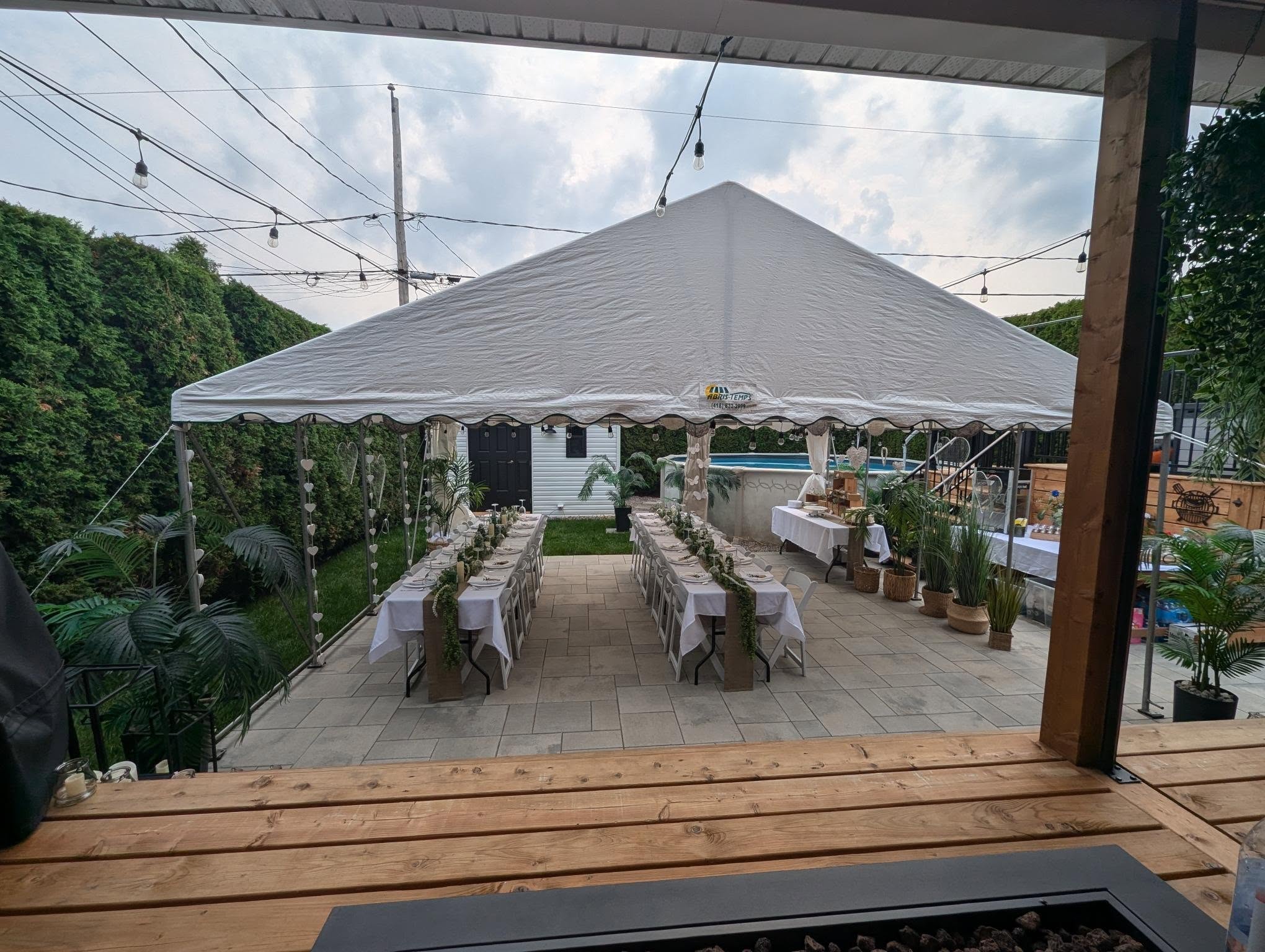 Abri pour événements par Abris-Temps