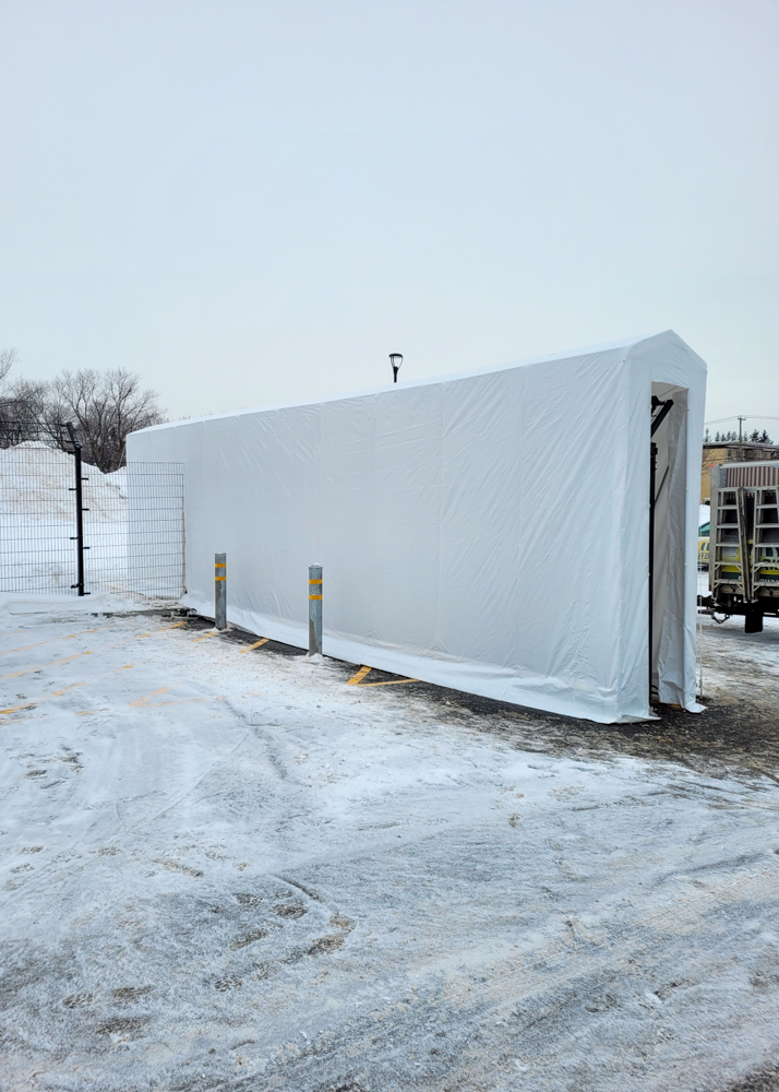 Protection de clôture commerciale par Abris-Temps