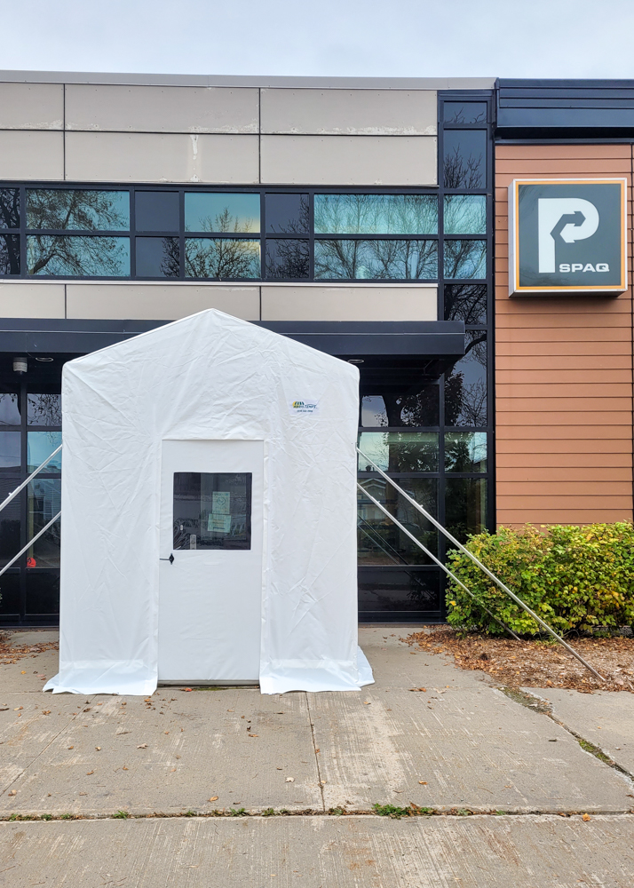 Portique porte rigide - Commercial • Hiver