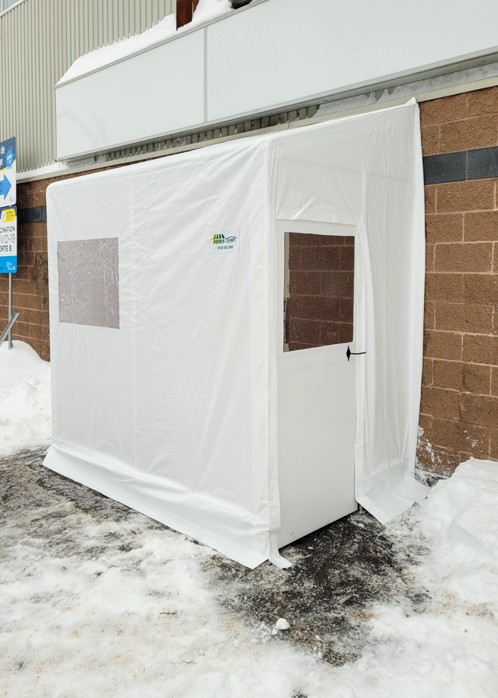 Portique porte rigide - Commercial • Hiver